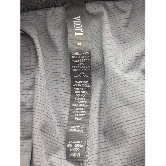 Vuori Banks Shorts Men’s M Gray Stripe Black Waist Unlined Hybrid - Picture 5 of 5